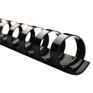 CombBind Standard Spines, 3/4" Diameter, 160 Sheet Capacity, Black, 100/Box