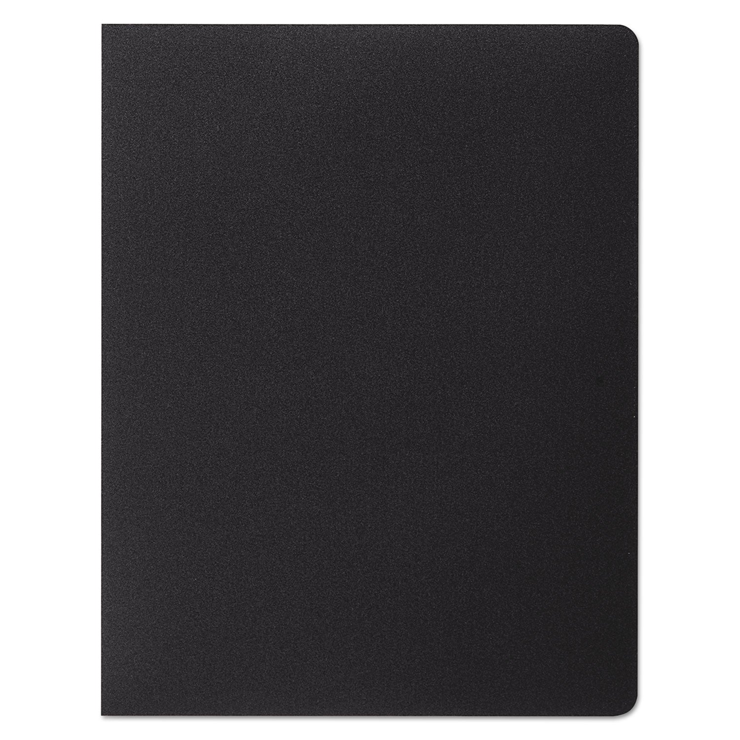 Opaque Plastic Presentation Covers for Binding Systems, Black, 11.25 x 8.75, Unpunched, 25/Pack - 