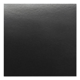 Leather-Look Presentation Covers for Binding Systems, Black, 11.25 x 8.75, Unpunched, 50 Sets/Pack