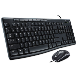 Wired Media Combo MK200, USB 2.0, Black - 