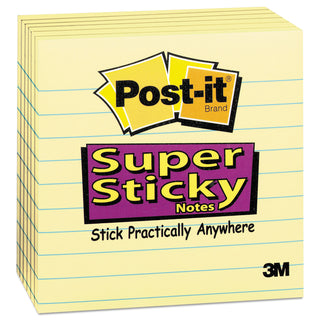 Pads in Canary Yellow, Note Ruled, 4" x 4", 90 Sheets/Pad, 6 Pads/Pack - 