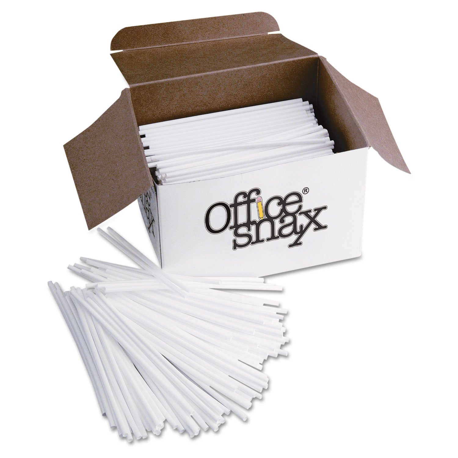 Plastic Stir Sticks, 5", White, 1,000/Box - 