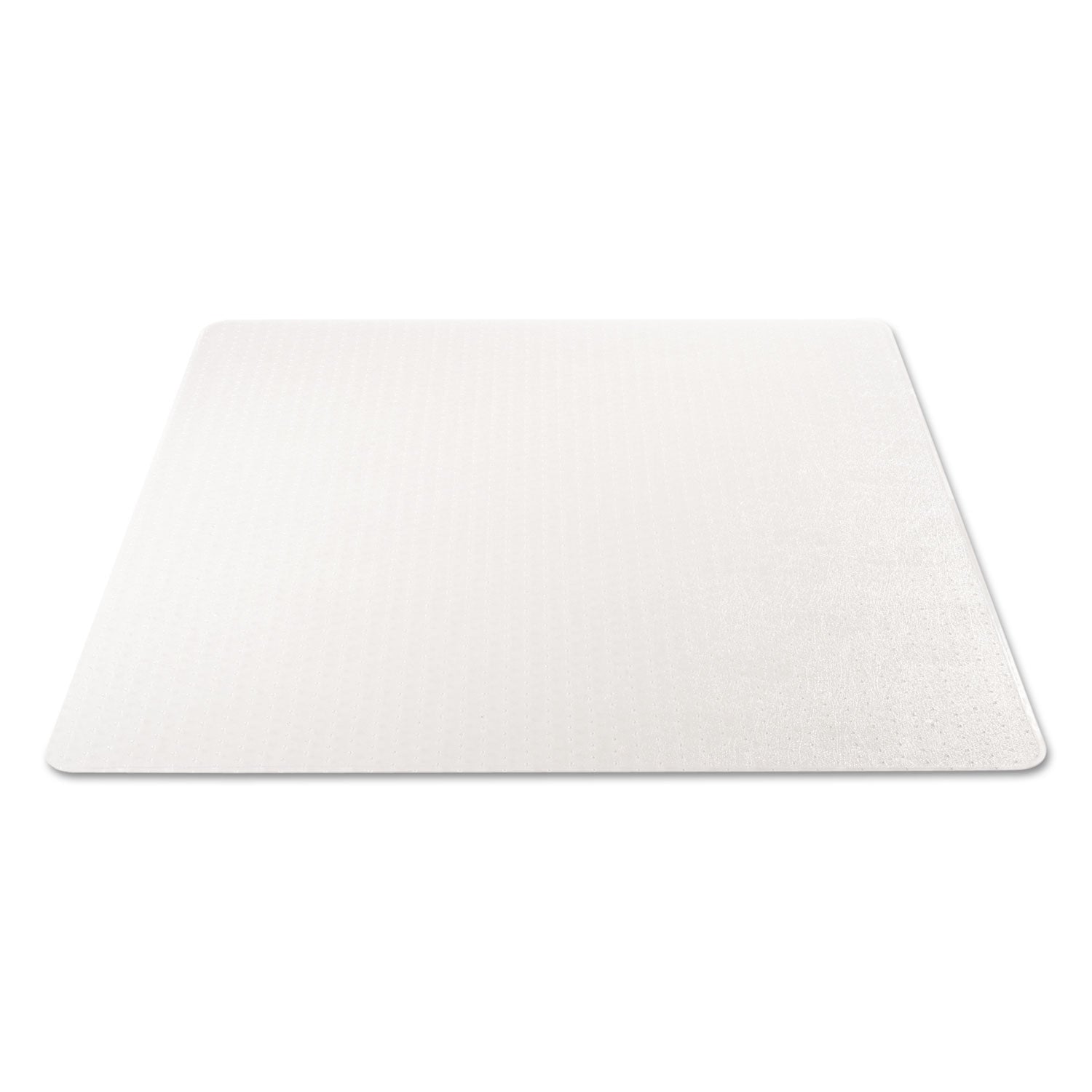 SuperMat Frequent Use Chair Mat, Med Pile Carpet, 45 x 53, Beveled Rectangle, Clear