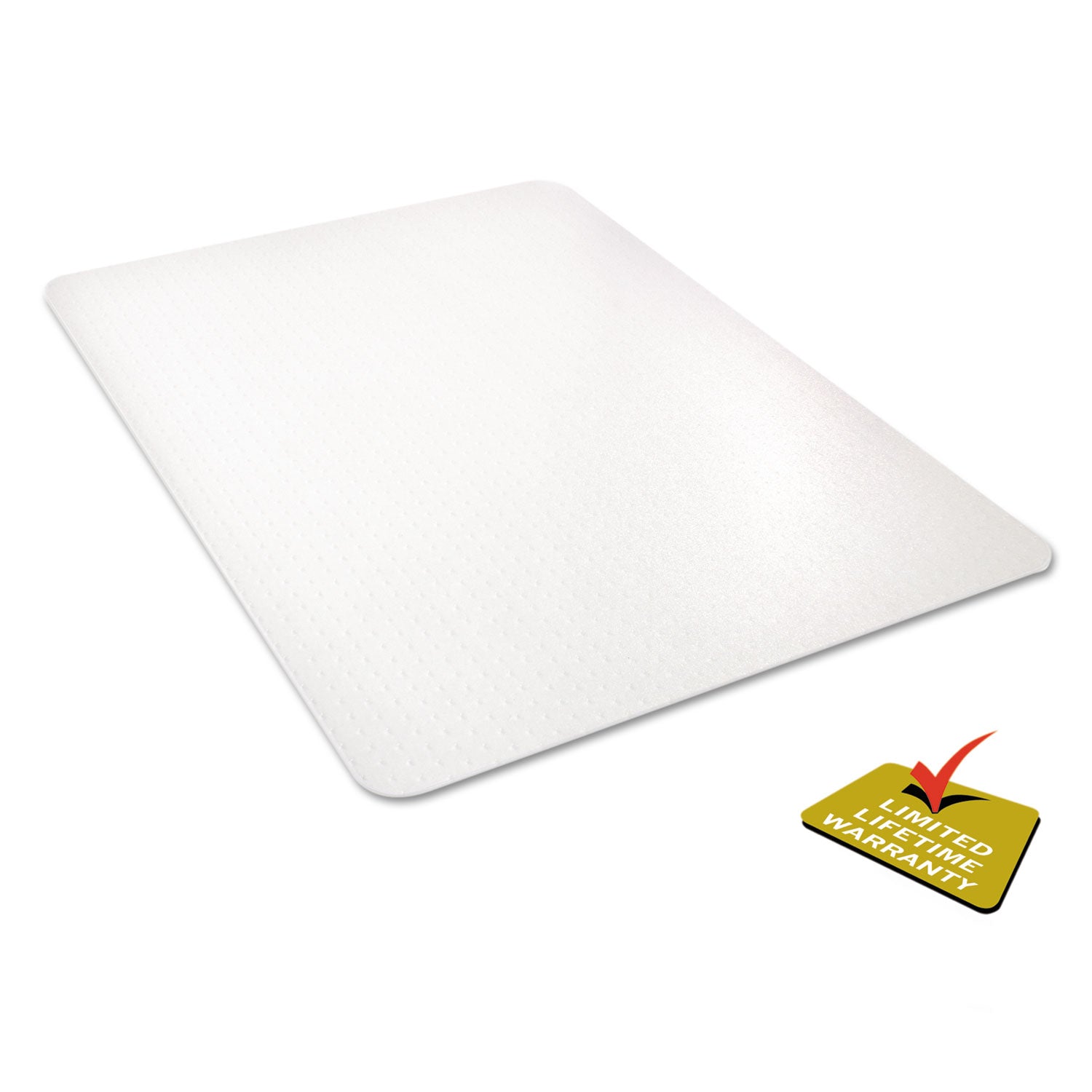 All Day Use Chair Mat - All Carpet Types, 45 x 53, Rectangle, Clear - 