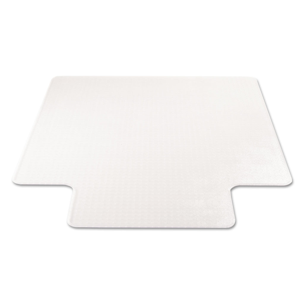 SuperMat Frequent Use Chair Mat for Medium Pile Carpet, 45 x 53, Wide Lipped, Clear