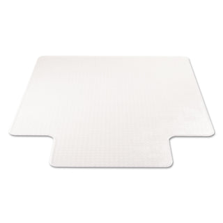 SuperMat Frequent Use Chair Mat for Medium Pile Carpet, 45 x 53, Wide Lipped, Clear