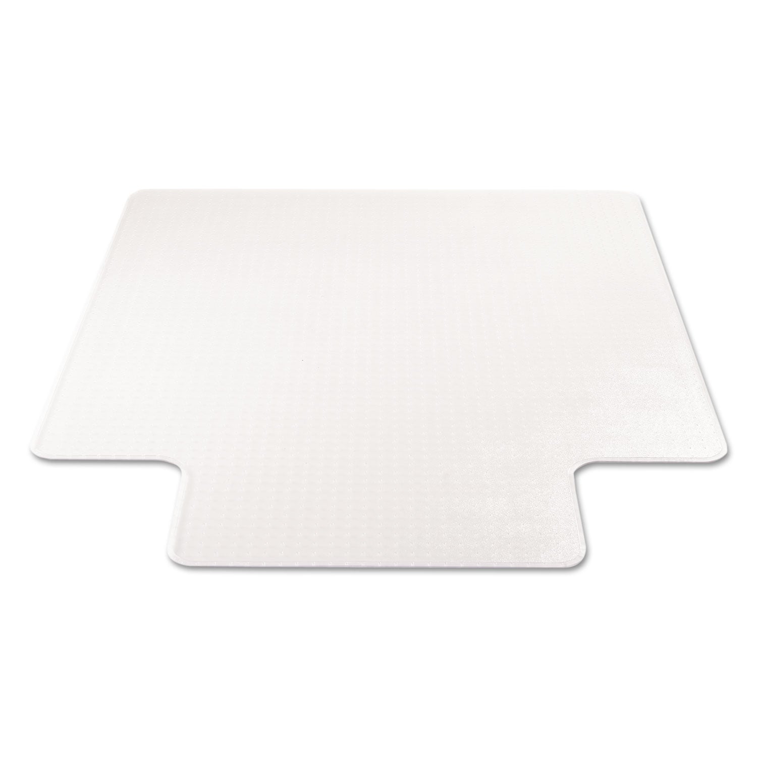 SuperMat Frequent Use Chair Mat for Medium Pile Carpet, 45 x 53, Wide Lipped, Clear