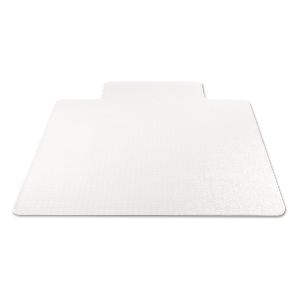 SuperMat Frequent Use Chair Mat for Medium Pile Carpet, 45 x 53, Wide Lipped, Clear