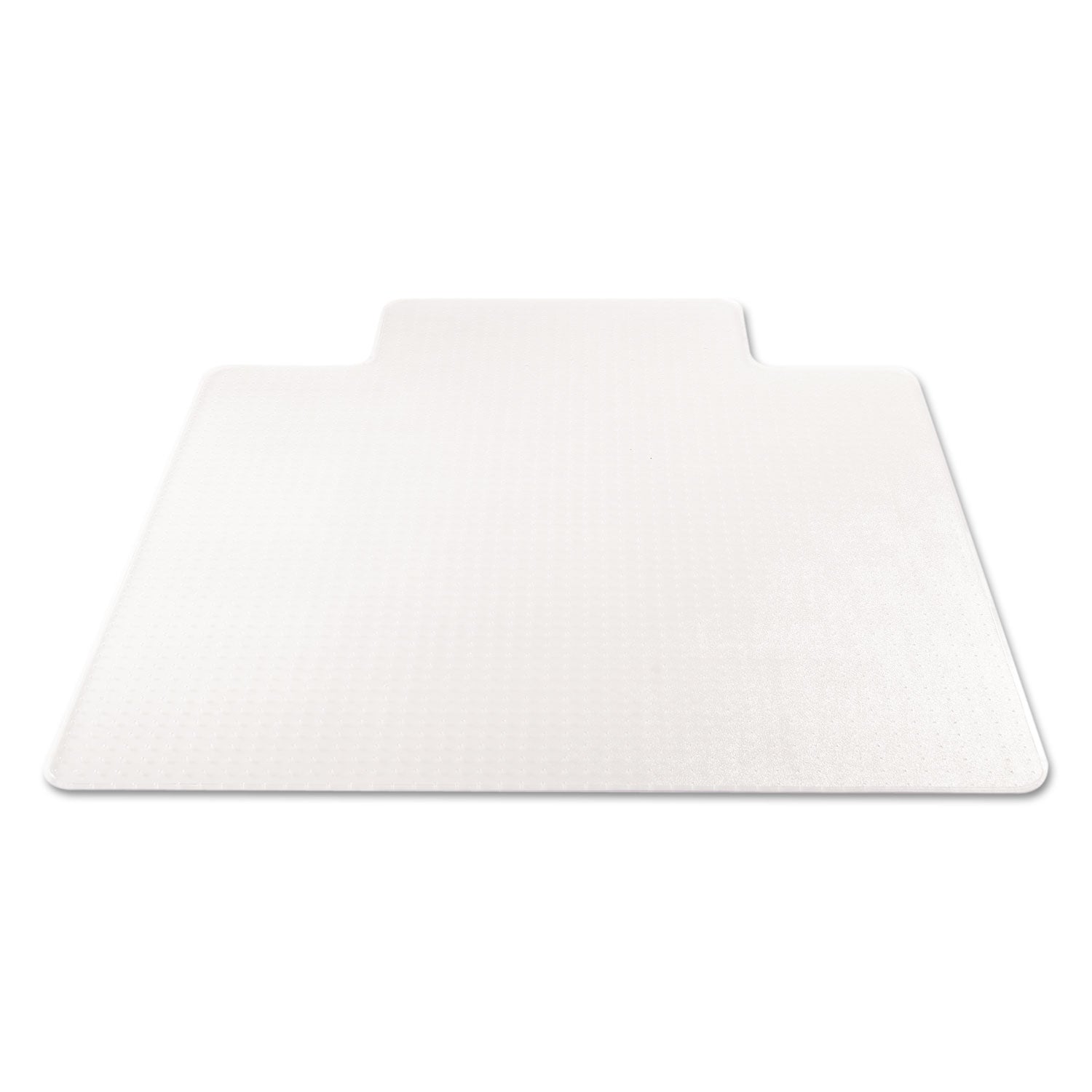 SuperMat Frequent Use Chair Mat for Medium Pile Carpet, 45 x 53, Wide Lipped, Clear