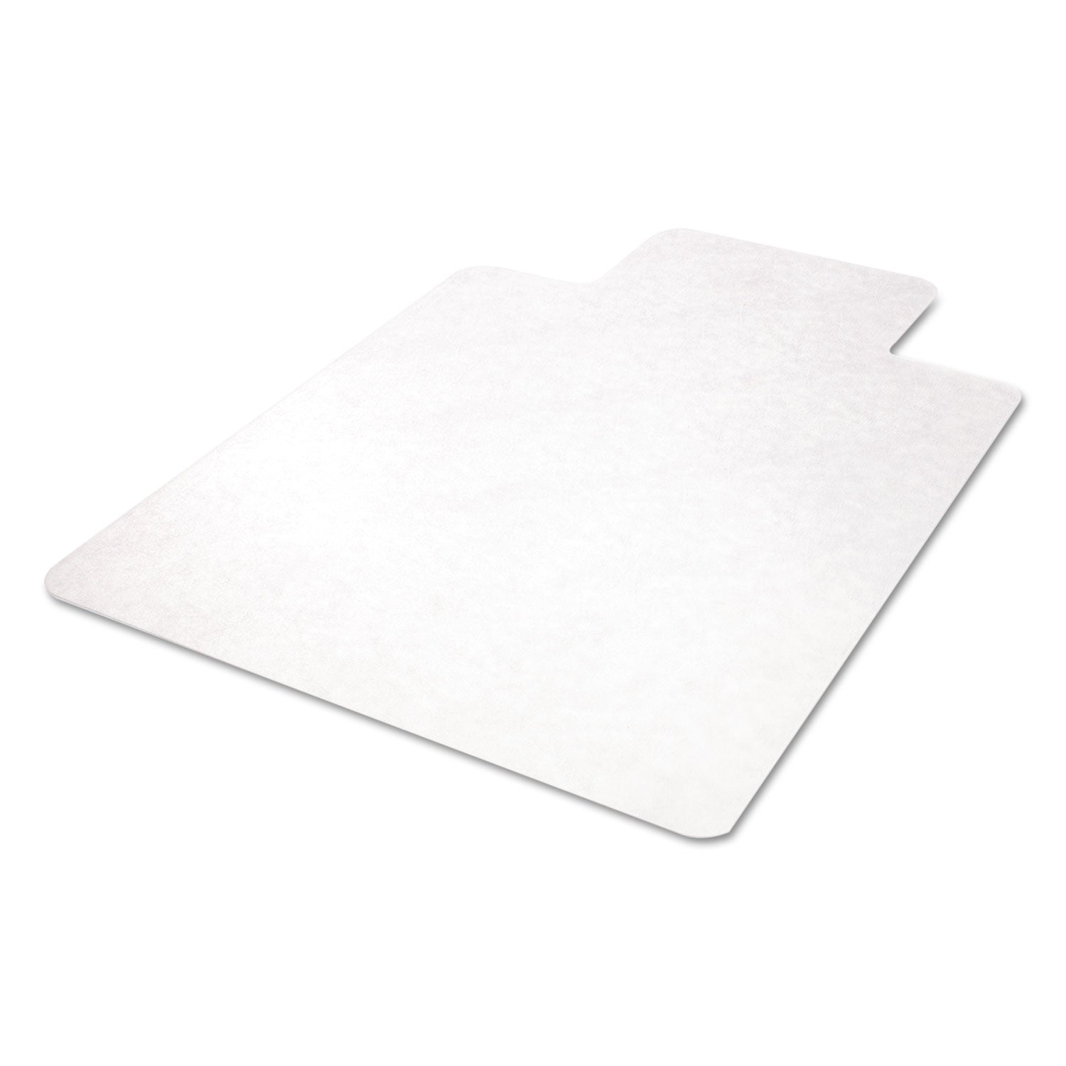 EconoMat All Day Use Chair Mat for Hard Floors, Flat Packed, 36 x 48, Lipped, Clear - 