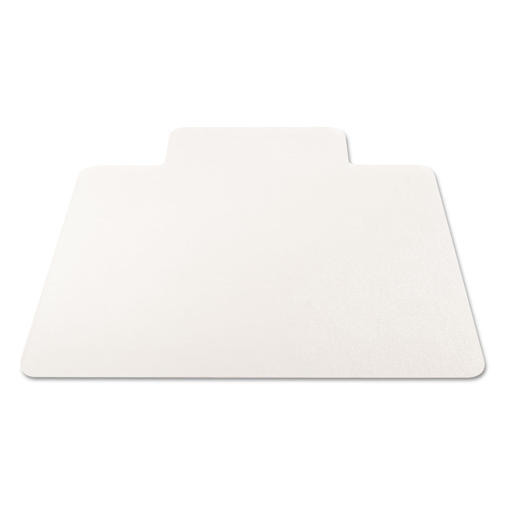 EconoMat All Day Use Chair Mat for Hard Floors, Flat Packed, 36 x 48, Lipped, Clear