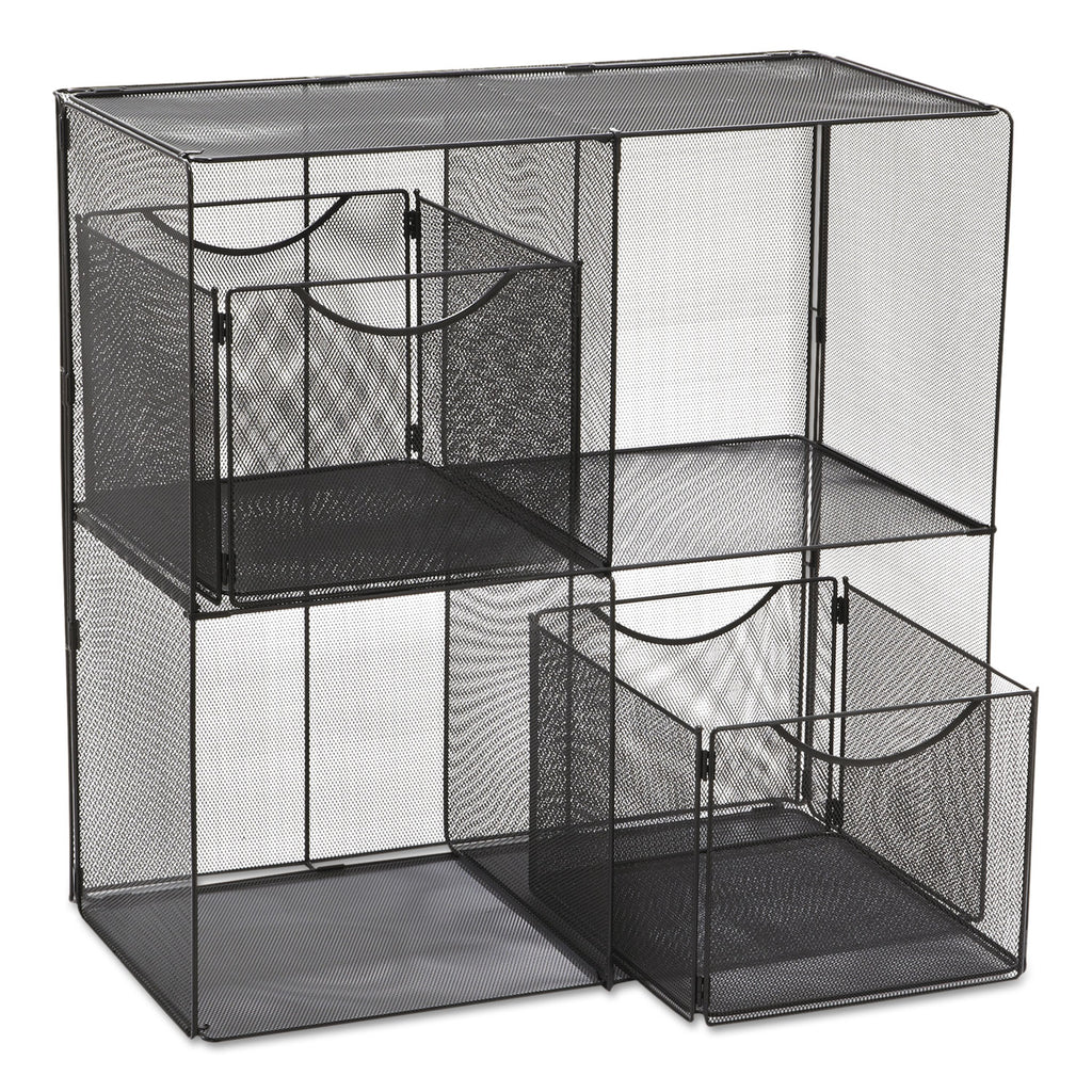 Onyx Mesh Cube, 28.5w x 14.5d x 28.5h, Black - 
