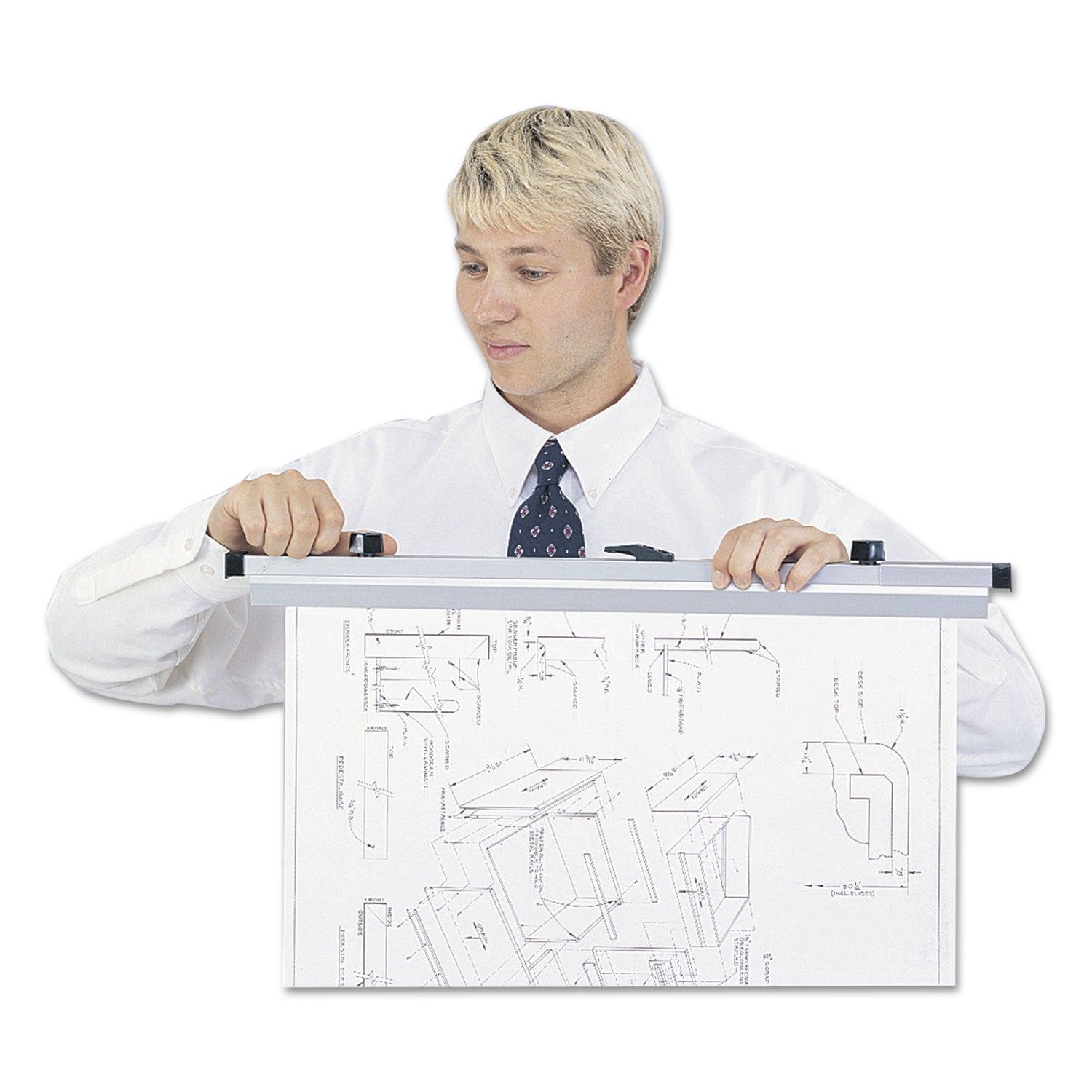 Sheet File Hanging Clamps, 100 Sheets Per Clamp, 30" Length, 6/Carton - 