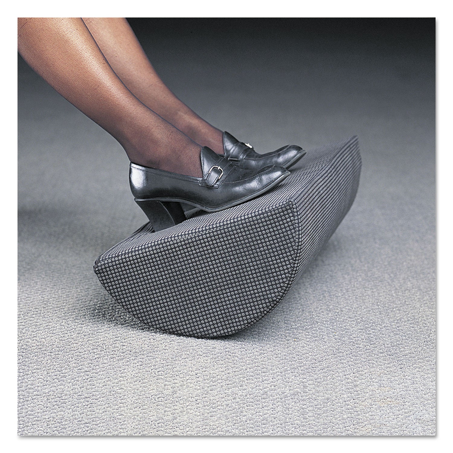 Half-Cylinder Padded Foot Cushion, 17.5w x 11.5d x 6.25h, Black - 