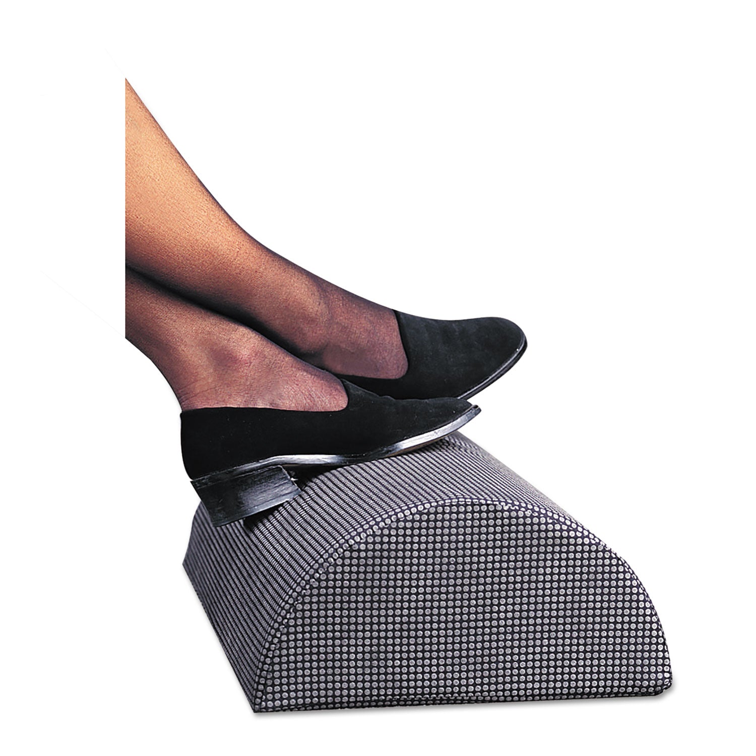Half-Cylinder Padded Foot Cushion, 17.5w x 11.5d x 6.25h, Black - 
