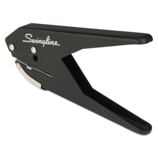 20-Sheet Low Force One-Hole Punch, 9/32" Holes, Black