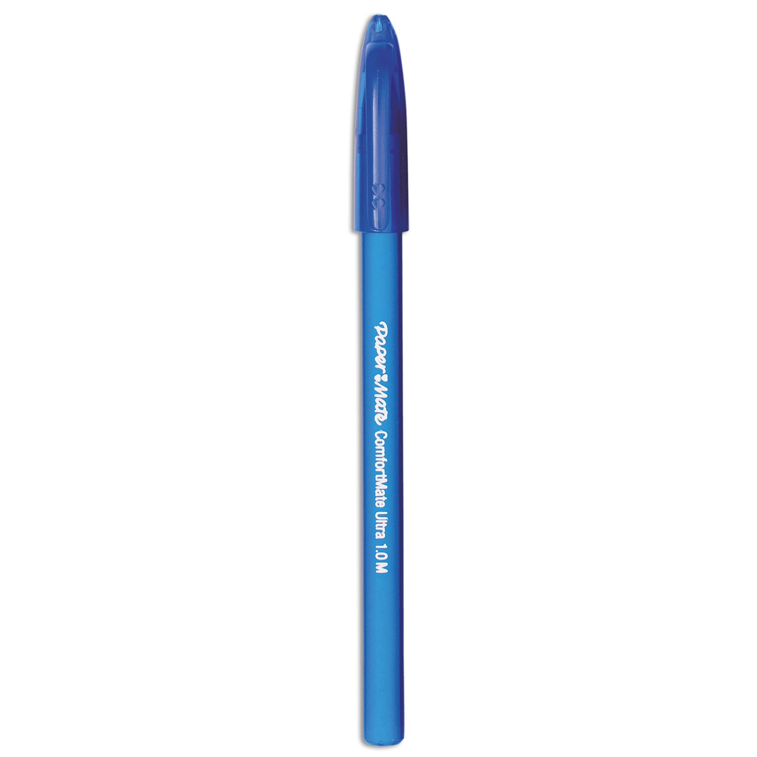 ComfortMate Ultra Ballpoint Pen, Stick, Medium 1 mm, Blue Ink, Blue Barrel, Dozen - 