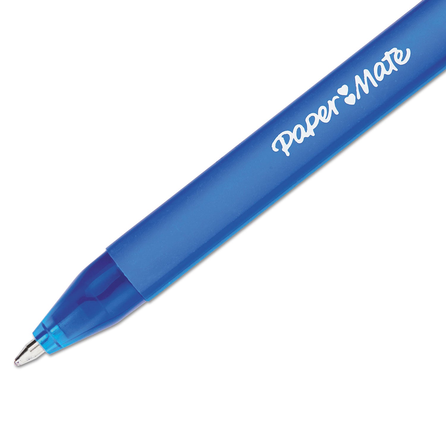 ComfortMate Ultra Ballpoint Pen, Retractable, Fine 0.8 mm, Blue Ink, Blue Barrel, Dozen - 