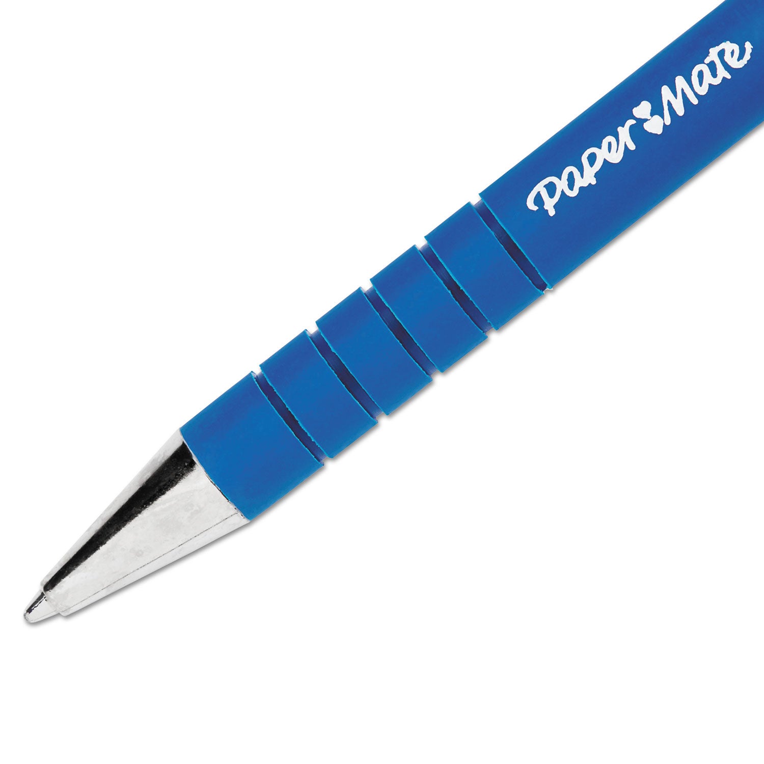 FlexGrip Ultra Recycled Ballpoint Pen, Retractable, Medium 1 mm, Blue Ink, Blue Barrel, Dozen - 