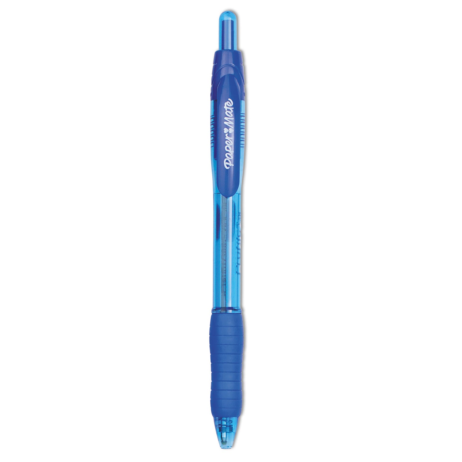 Profile Ballpoint Pen, Retractable, Bold 1.4 mm, Blue Ink, Translucent Blue Barrel, Dozen - 