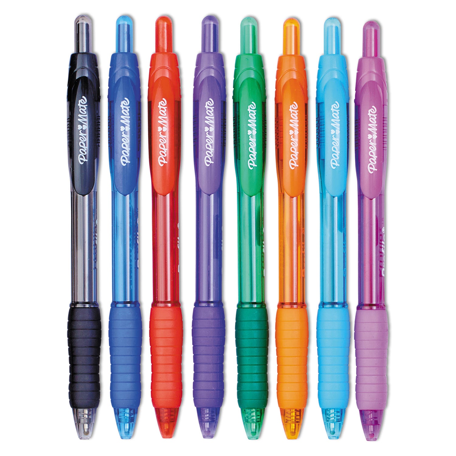 Profile Ballpoint Pen, Retractable, Bold 1.4 mm, Assorted Ink and Barrel Colors, 8/Pack - 