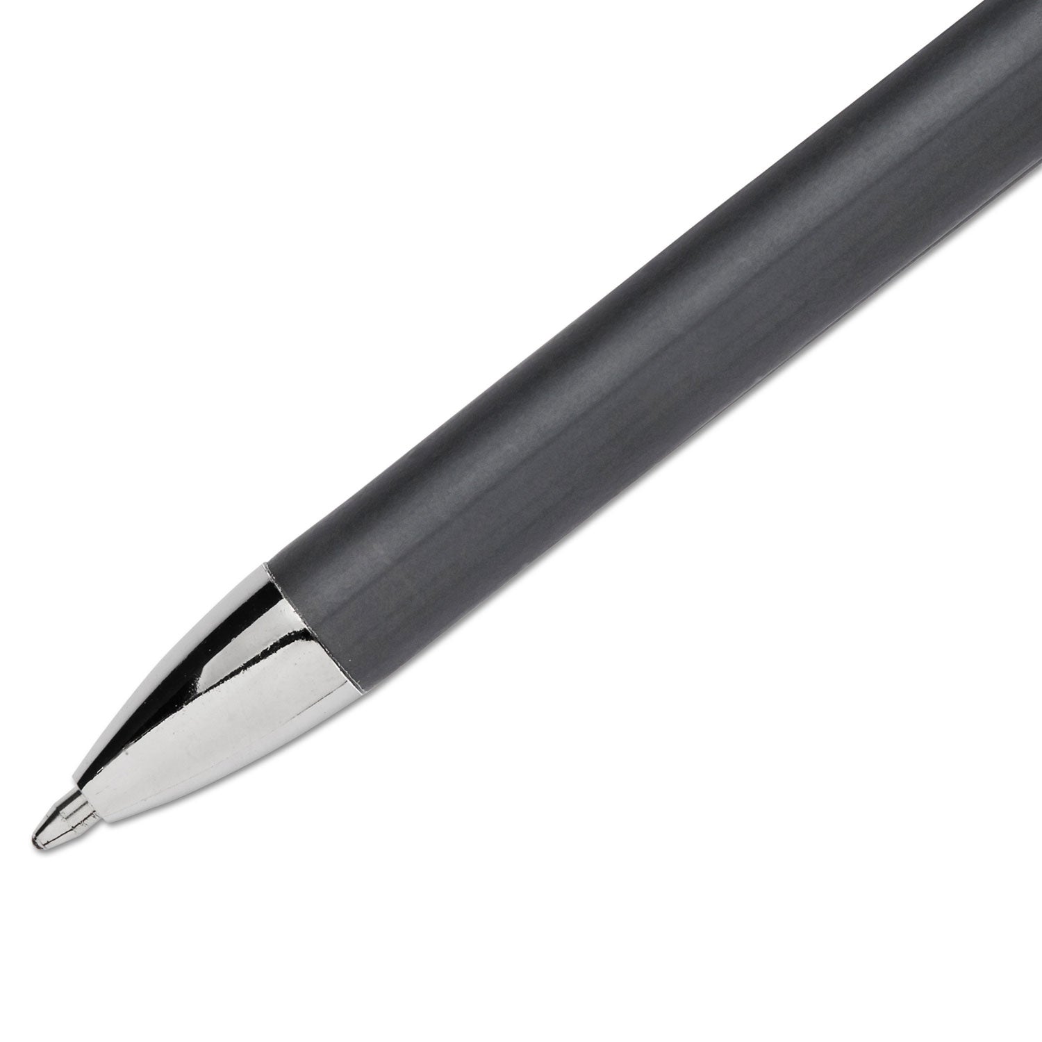 FlexGrip Elite Ballpoint Pen, Stick, Medium 1 mm, Black Ink, Black Barrel, Dozen - 3