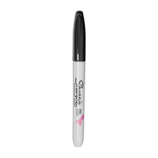 Fine Tip Permanent Marker, Fine Bullet Tip, Black, 2/Pack - 