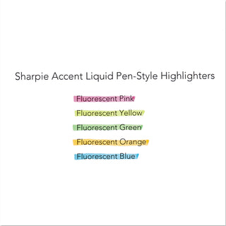 Liquid Pen Style Highlighters, Assorted Ink Colors, Chisel Tip, Assorted Barrel Colors, 5/Set