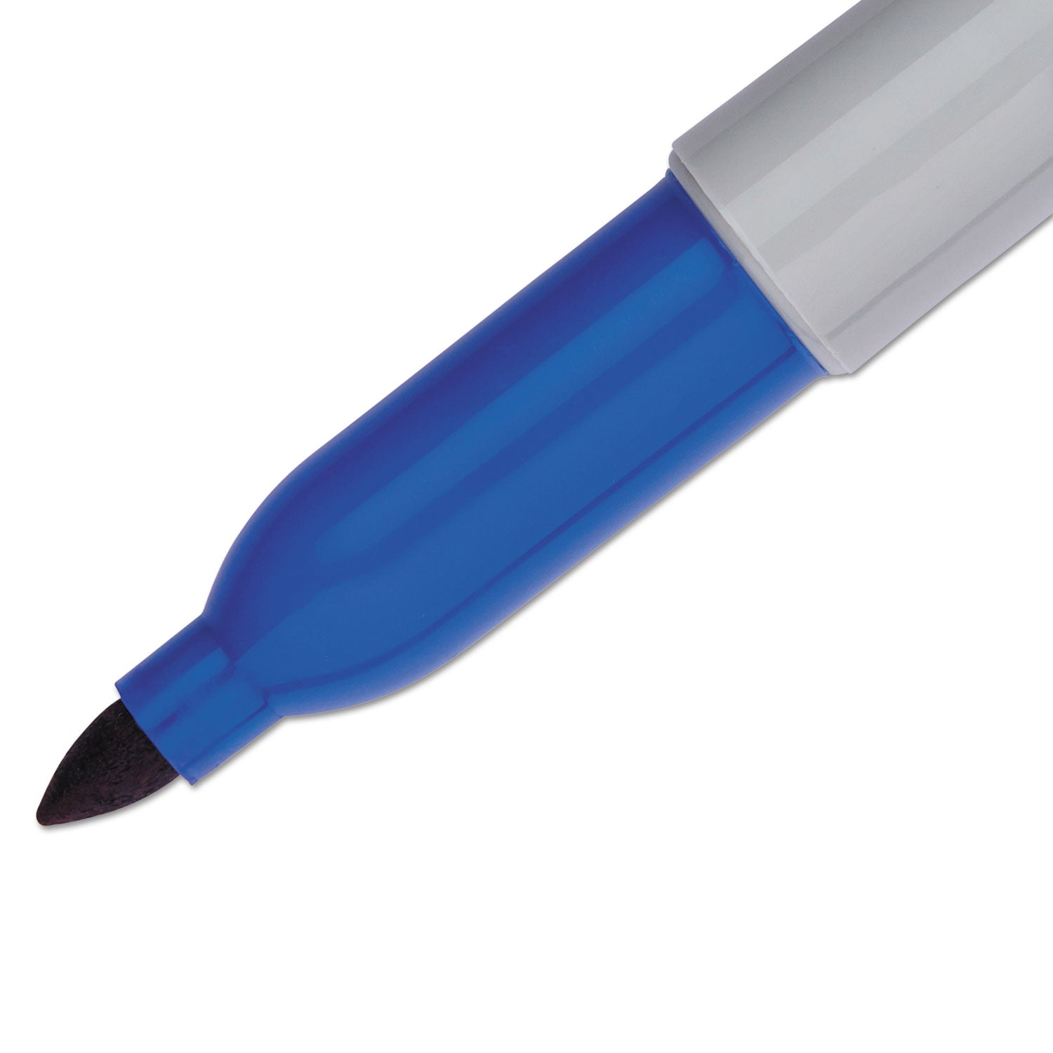 fine-tip-permanent-marker-fine-bullet-tip-blue-dozen_san30003b - 3