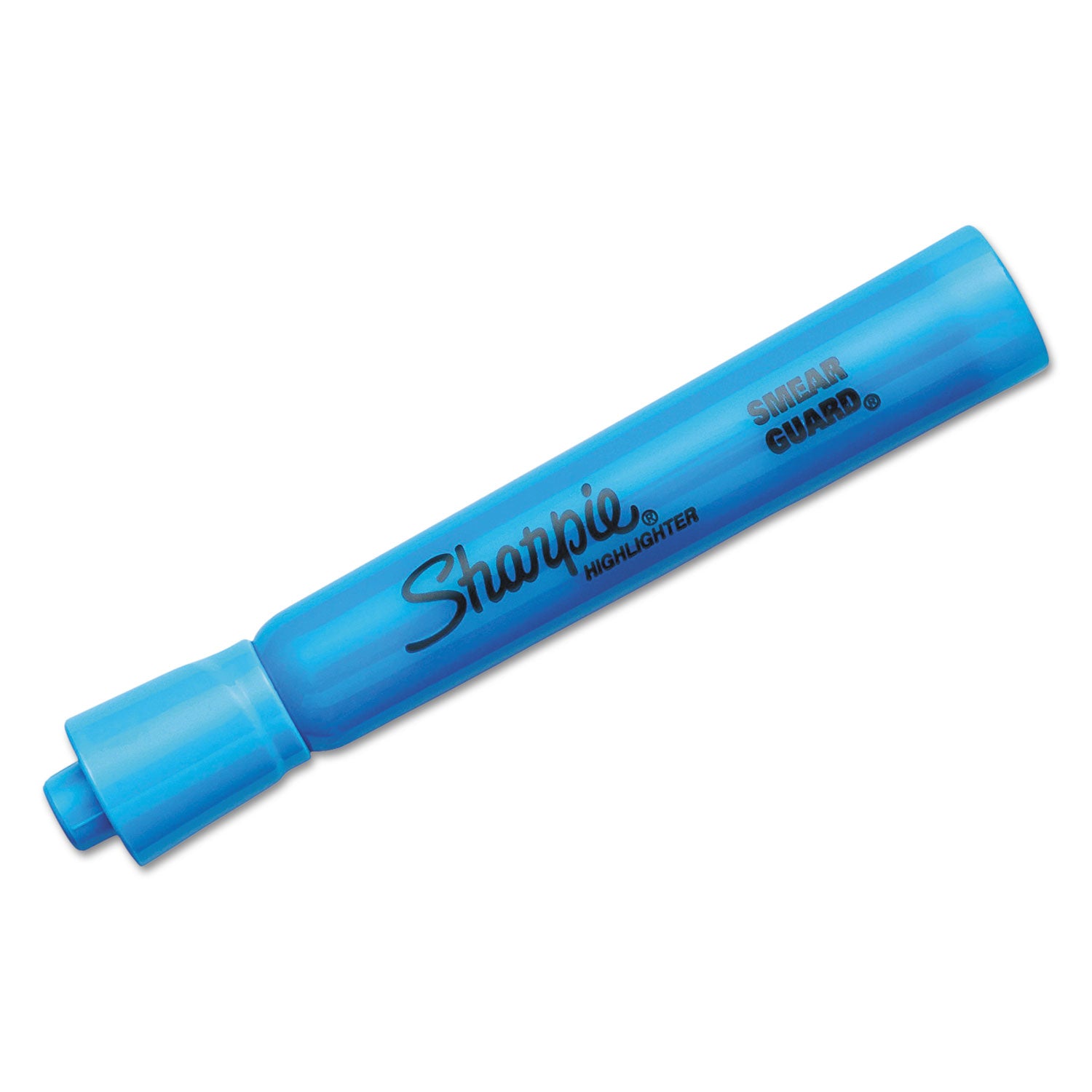 tank-style-highlighters-blue-ink-chisel-tip-blue-barrel-dozen_san25010b - 1