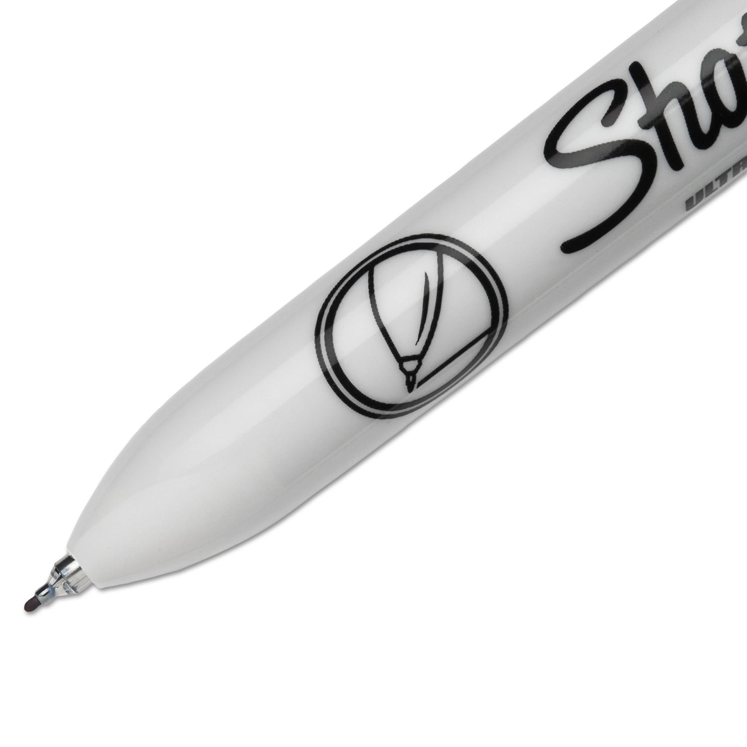 Retractable Permanent Marker, Extra-Fine Needle Tip, Blue - 