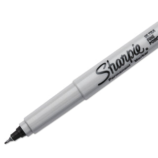 Ultra Fine Tip Permanent Marker, Ultra-Fine Needle Tip, Black, 5/Pack
