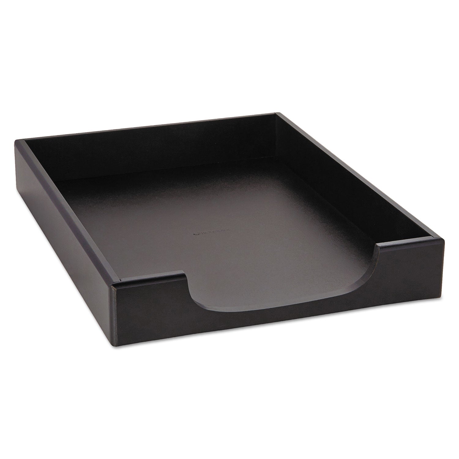 Wood Tones Desk Tray, 1 Section, Letter Size Files, 8.5" x 11", Black - 