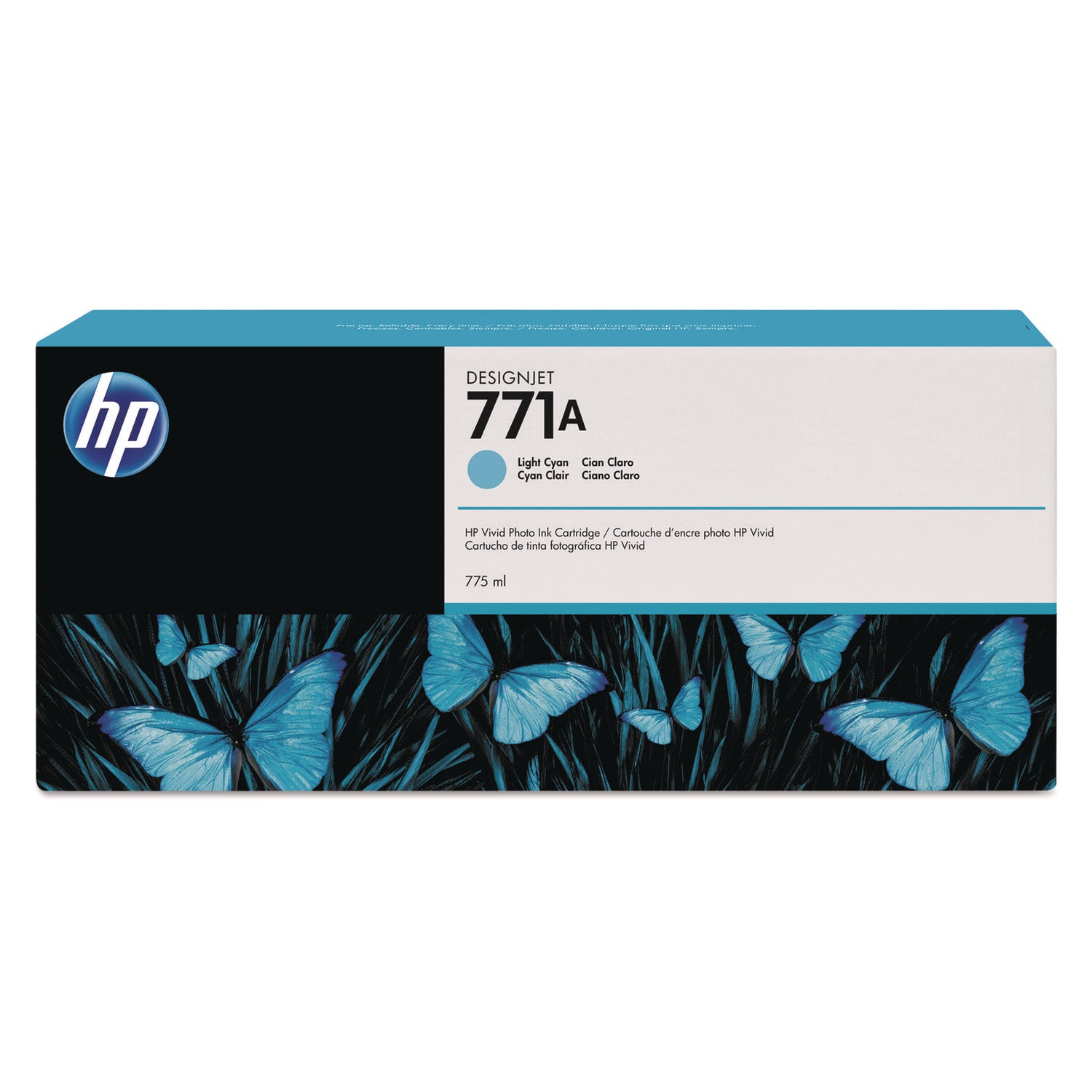 HP 771, (B6Y20A) Light Cyan Original Ink Cartridge
