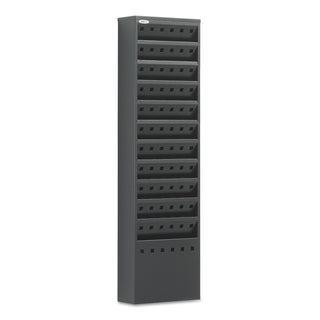 Steel Magazine Rack, 11 Compartments, 10w x 4d x 36.25h, Black - 