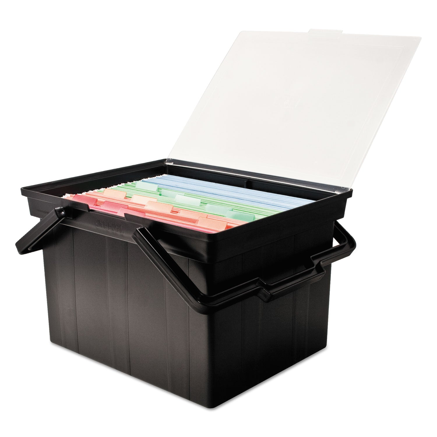 Companion Portable File, Letter/Legal Files, 17" x 14" x 11", Black - 