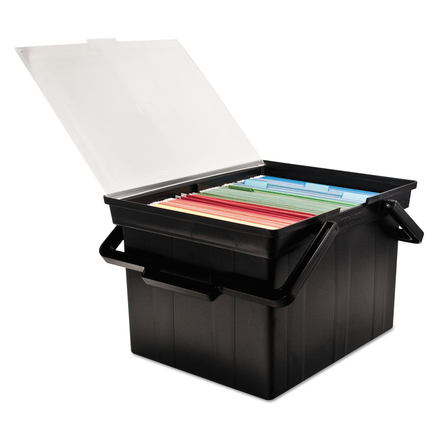 Companion Portable File, Letter/Legal Files, 17" x 14" x 11", Black - 