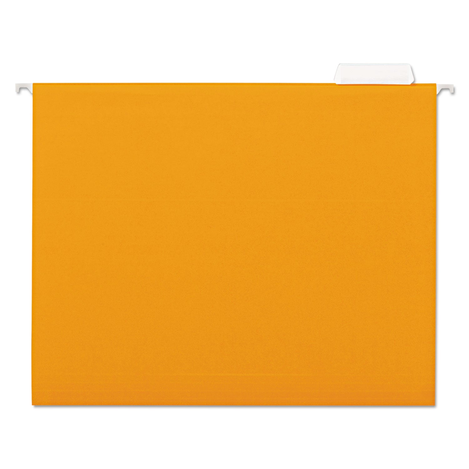 Deluxe Bright Color Hanging File Folders, Letter Size, 1/5-Cut Tabs, Orange, 25/Box