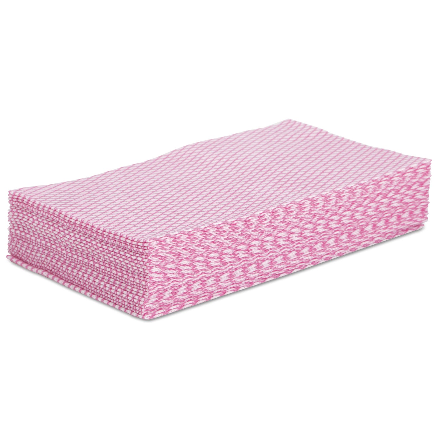 Foodservice Wipers, 12 x 21, Pink/White, 200/Carton - 