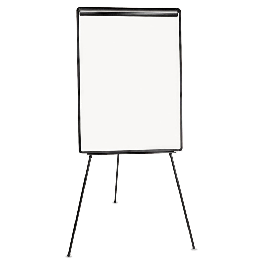 Dry Erase Board with Tripod Easel, 29 x 41, White Surface, Black Frame - 