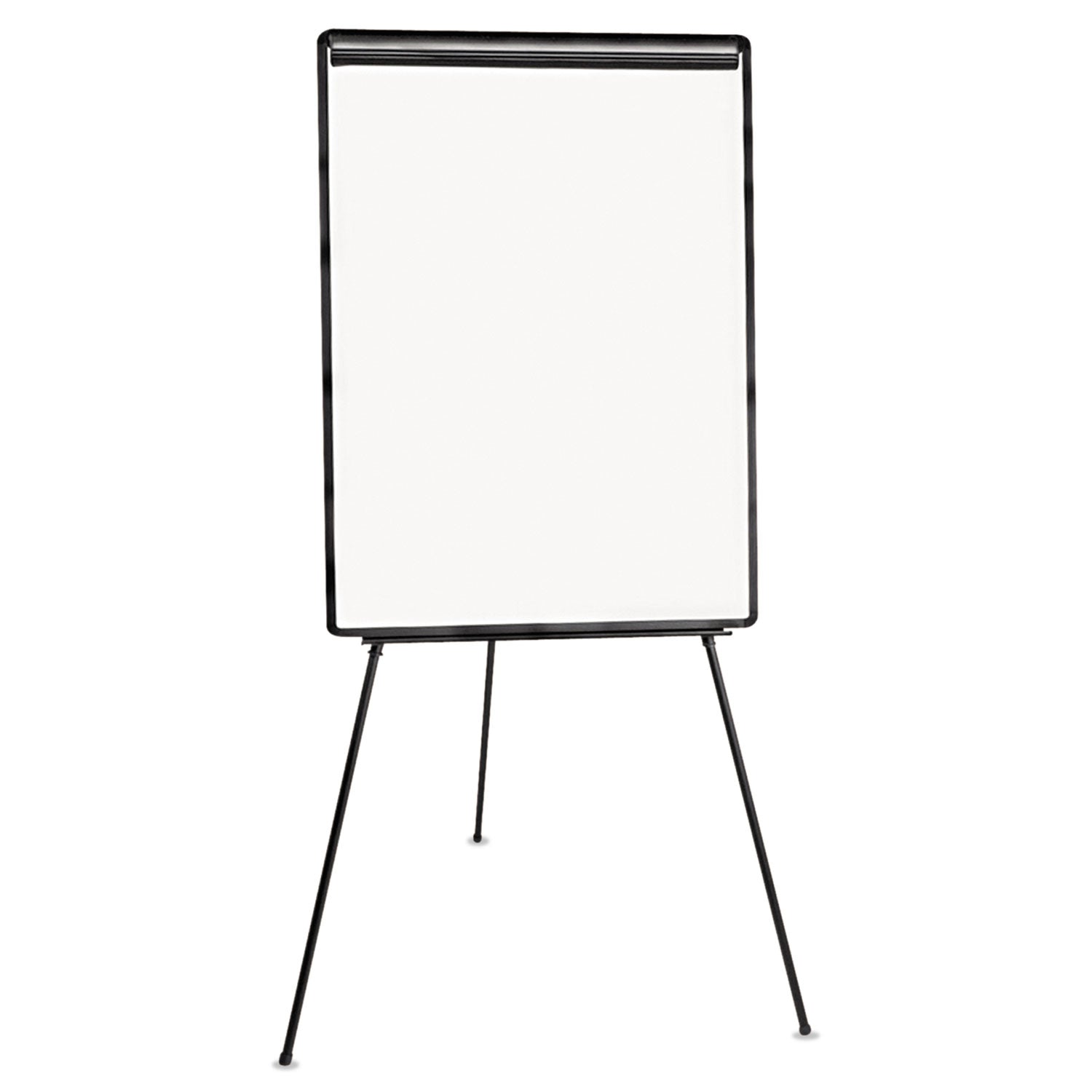 Dry Erase Board with Tripod Easel, 29 x 41, White Surface, Black Frame - 
