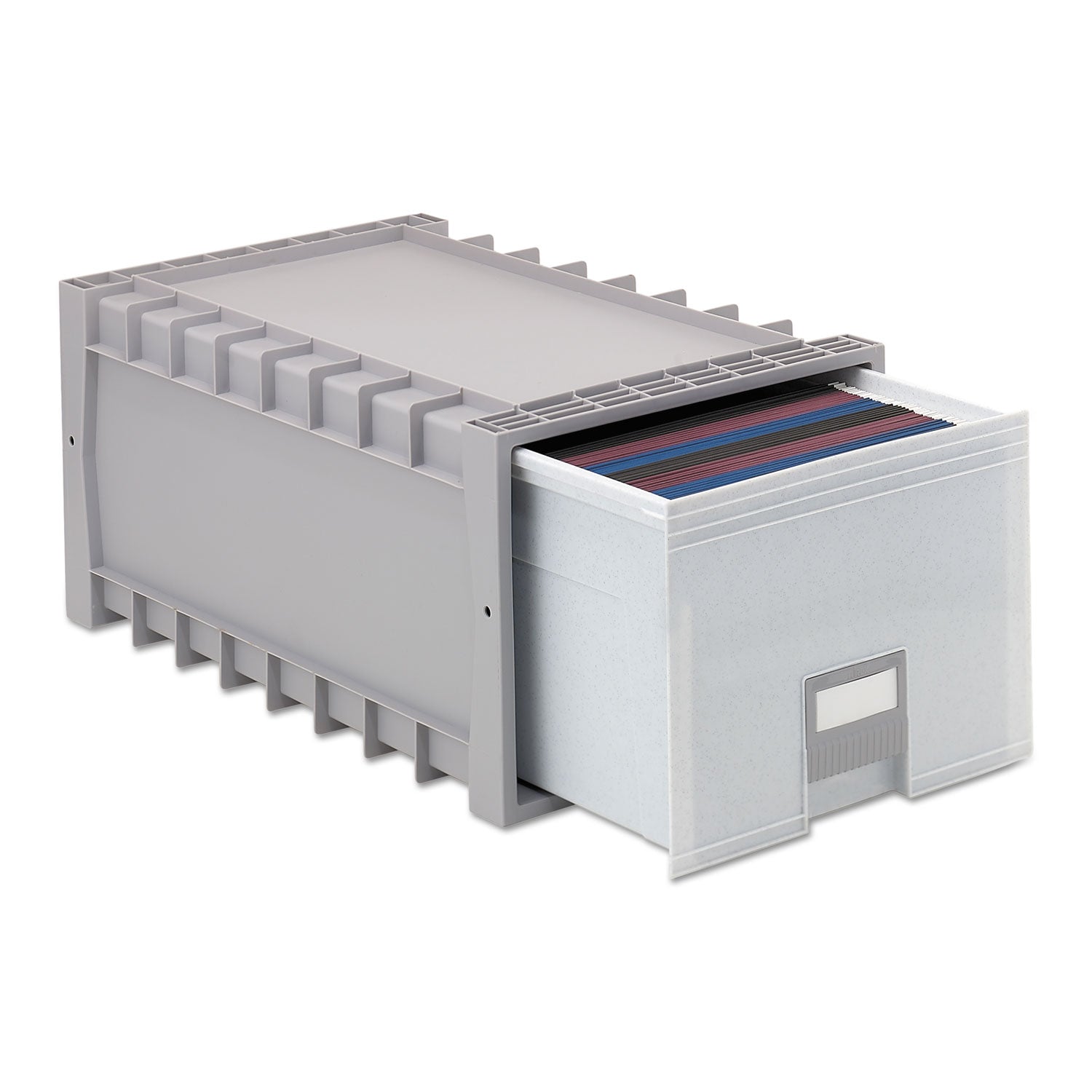 Archive Storage Drawers, Letter Files, 15.25" x 24" x 11.5", Gray