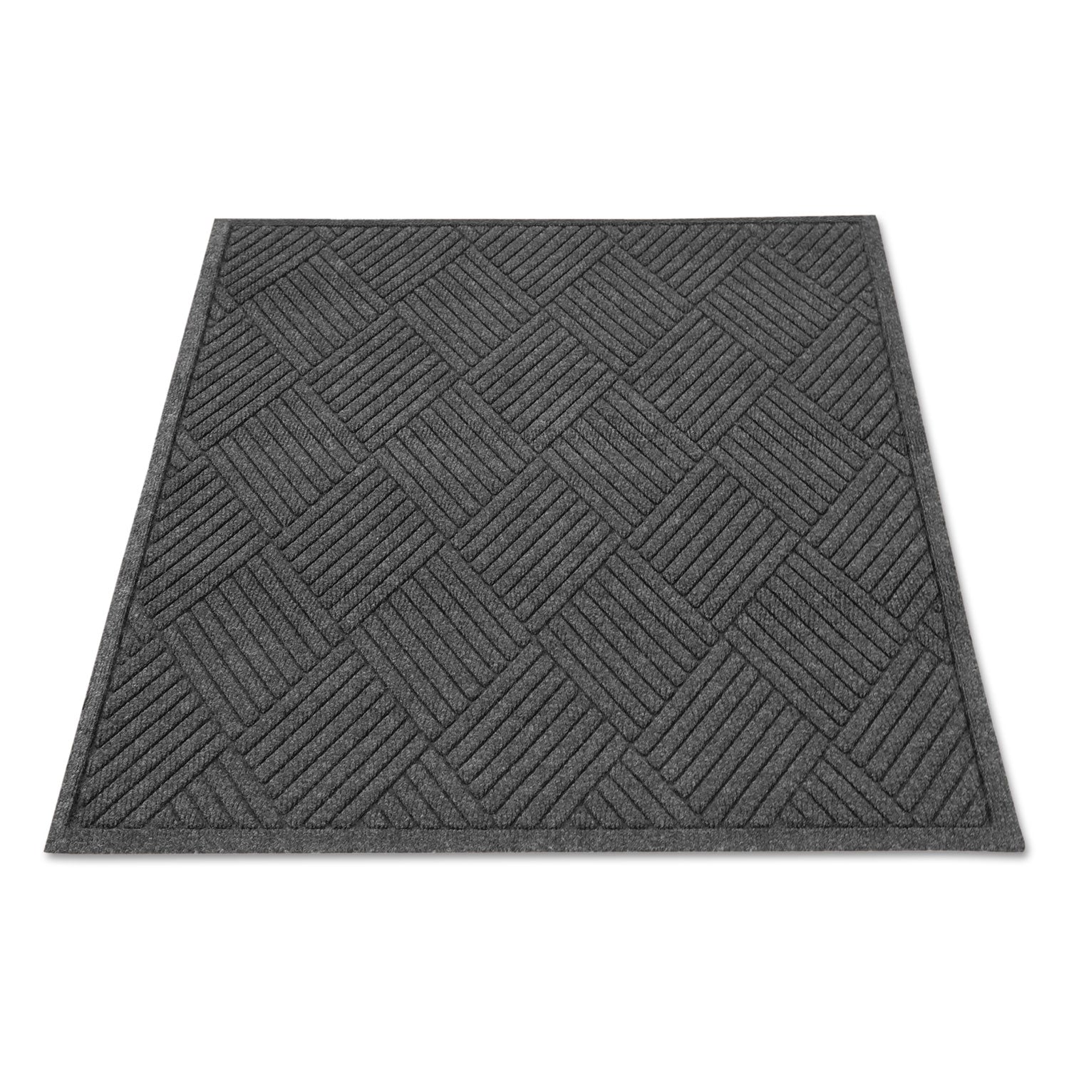 EcoGuard Diamond Floor Mat, Rectangular, 24 x 36, Charcoal - 