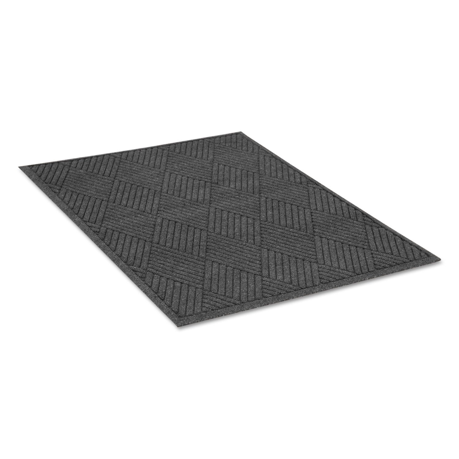 EcoGuard Diamond Floor Mat, Rectangular, 48 x 96, Charcoal - 