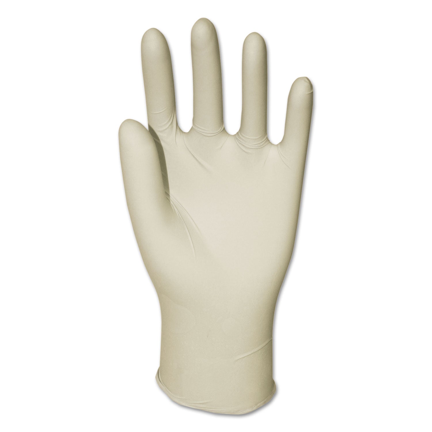 General-Purpose Latex Gloves, Powder-Free, 4.4 mil, Medium, Natural, 100/Box - 