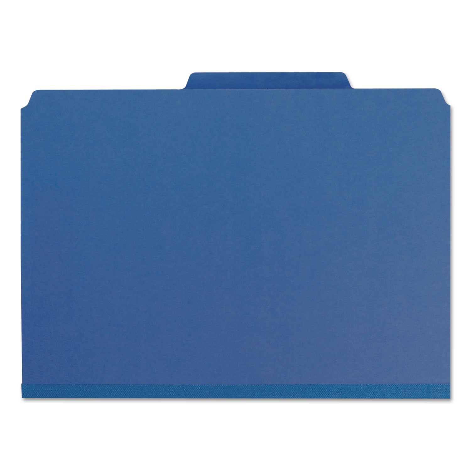 Expanding Recycled Heavy Pressboard Folders, 1/3-Cut Tabs: Assorted, Letter Size, 1" Expansion, Dark Blue, 25/Box - 