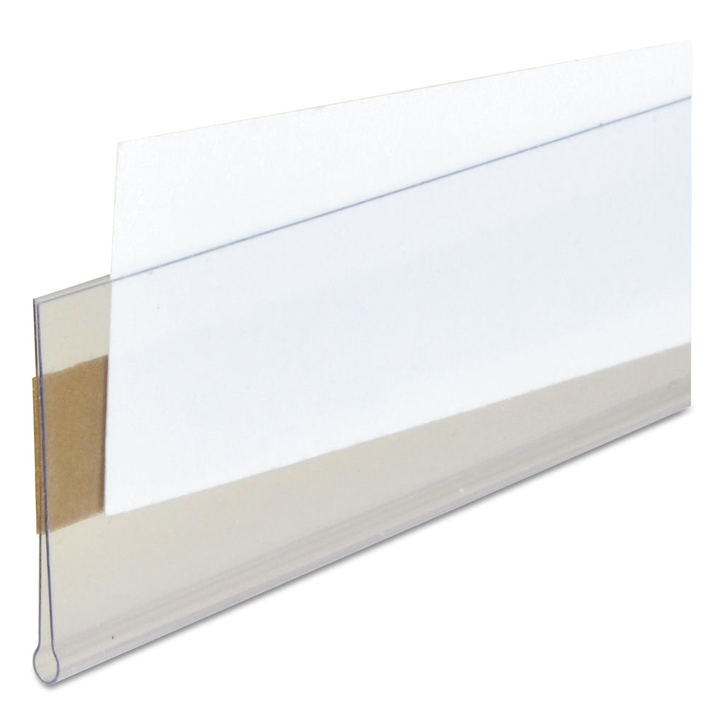 Self-Adhesive Label Holders, Top Load, 1 x 6, Clear, 50/Pack - 
