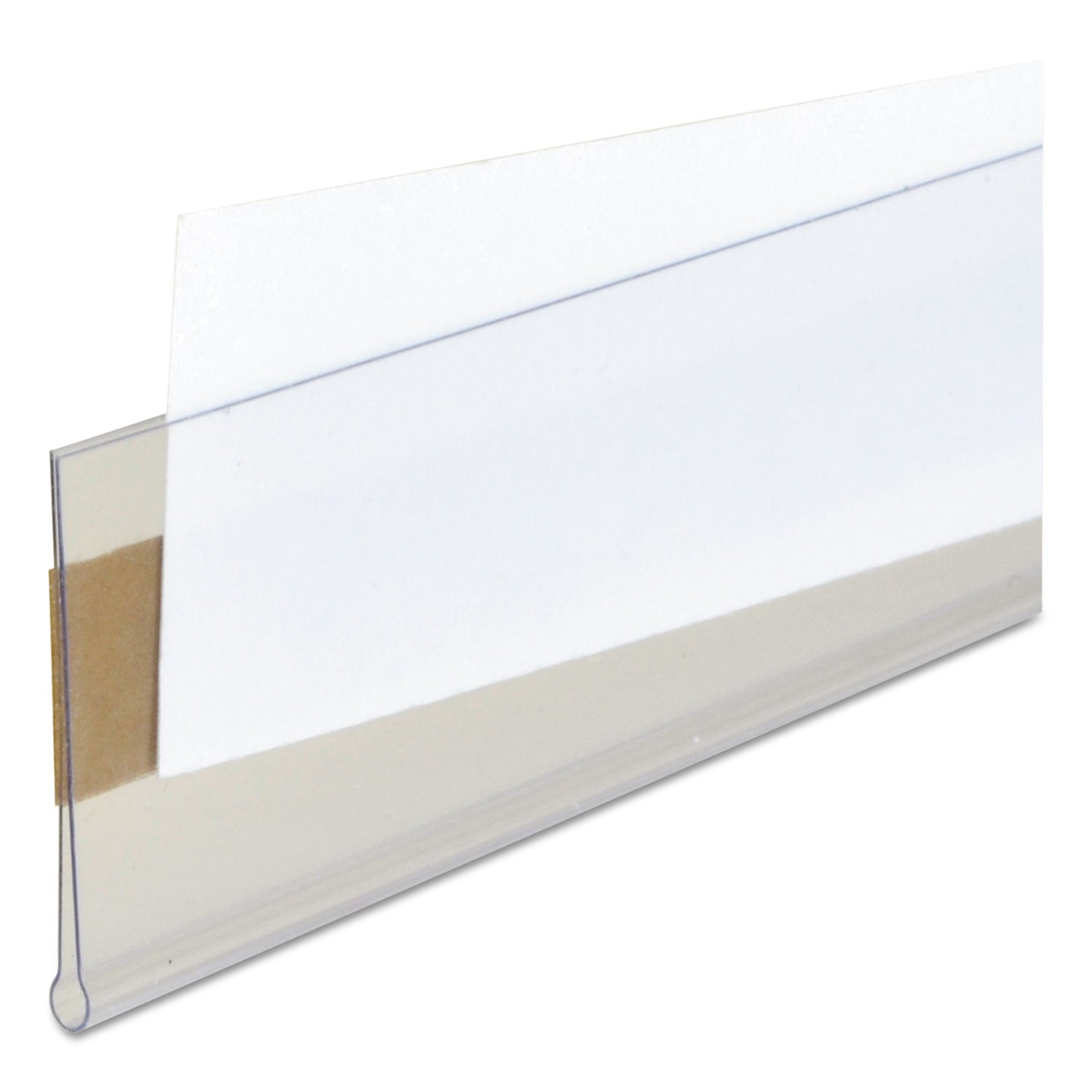 Self-Adhesive Label Holders, Top Load, 1 x 6, Clear, 50/Pack - 