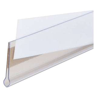 Self-Adhesive Label Holders, Top Load, 0.5 x 3, Clear, 50/Pack - 