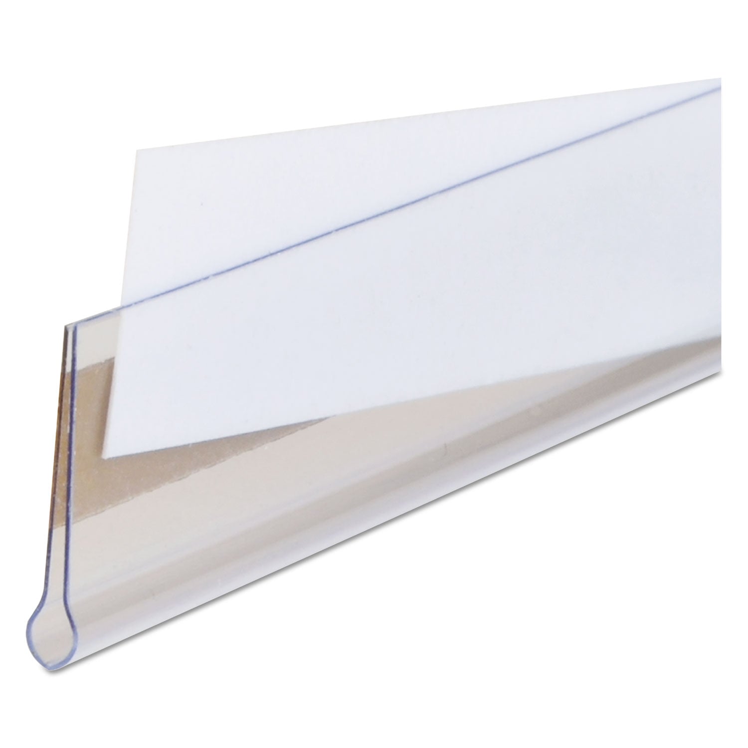 Self-Adhesive Label Holders, Top Load, 0.5 x 3, Clear, 50/Pack - 